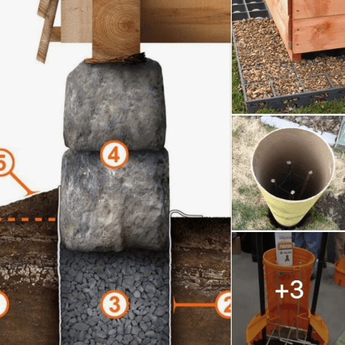 How to Pour Cement Foundation Piers for an Off Grid Shed, Cabin or Home Off Grid Living - How to Pour Cement Foundation Piers for an Off Grid Shed, Cabin or Home