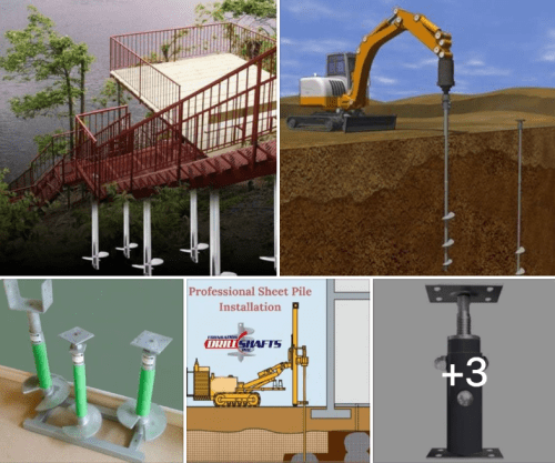 Off Grid Living - Metal Foundation Piers - How to Drill In Off Grid Foundation Piers with Screw In Metal Posts Off Grid Living - Metal Foundation Piers - How to Drill In Off Grid Foundation Piers with Screw In Metal Posts