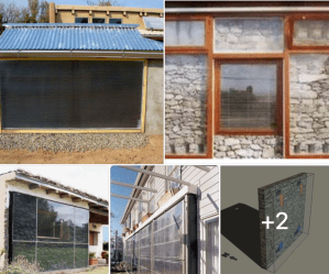Off Grid Living - How to Build a Passive Solar Heater Trombe Wall with Stones or Sheet Metal Off Grid Living - How to Build a Passive Solar Heater Trombe Wall with Stones or Sheet Metal